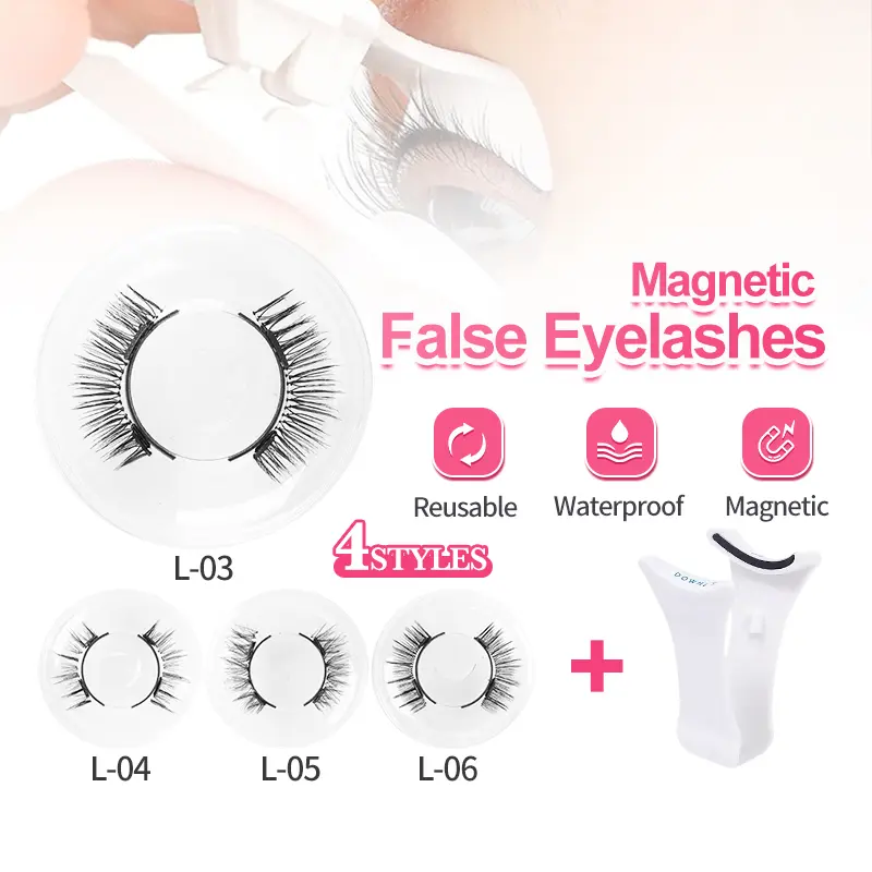【Msia Ready Stock】Magnetic False Eyelashes Set One Pair Magnetic False Eyelashes Nural Thick And Long False Eyelashes Quantum Eyelashes Makeup Bulu Mata Palsu Magnetik