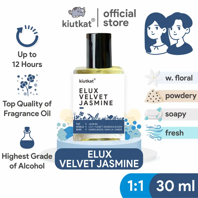 ELUX VELVET JASMINE by KIUTKAT - Parfum Unisex Original Isi 30ml | Searah LUX VELVET AROMA SABUN 0