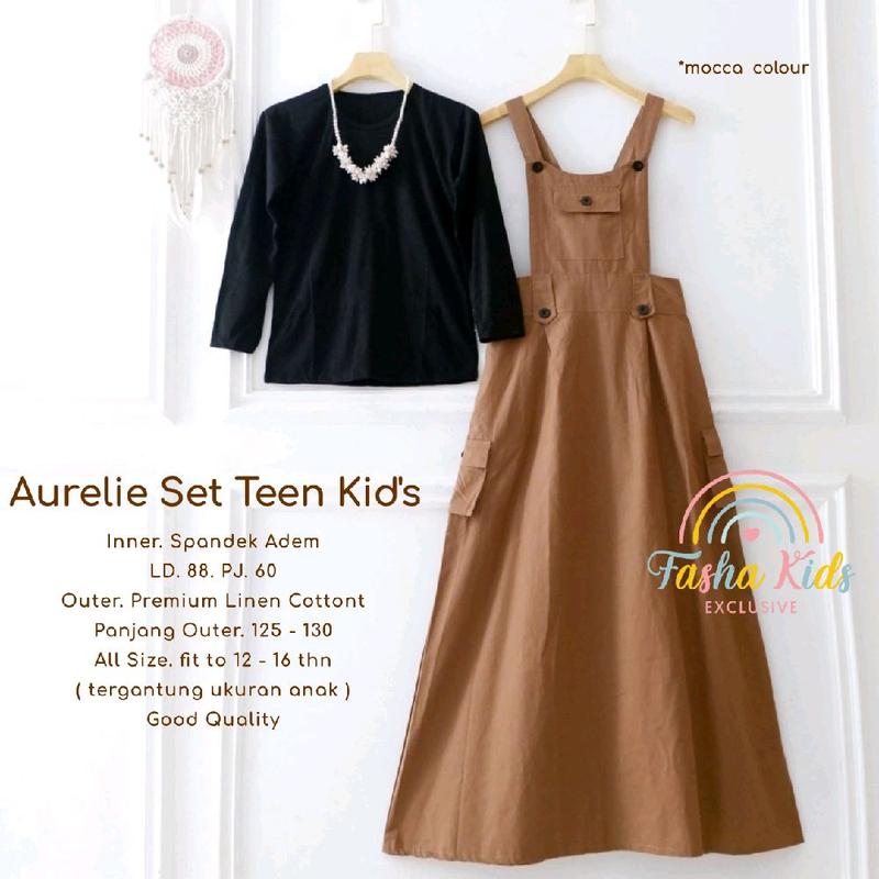 Baju Setelan Anak Aurelie Set Kids Untuk Usia 12-16 Tahun (COD) - Fashion Anak 1