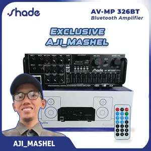 [Exclusive Aji_Mashel] SHADE Amplifier Power Bluetooth AV/MP 326BT PRO Speaker Full Bass Subwoofer Stereo Karaoke FM Shade EQ Ampli Colokan