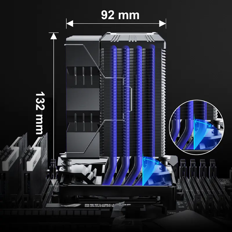 GameMax Sigma 520 Digital Tower CPU Air Cooler 6
