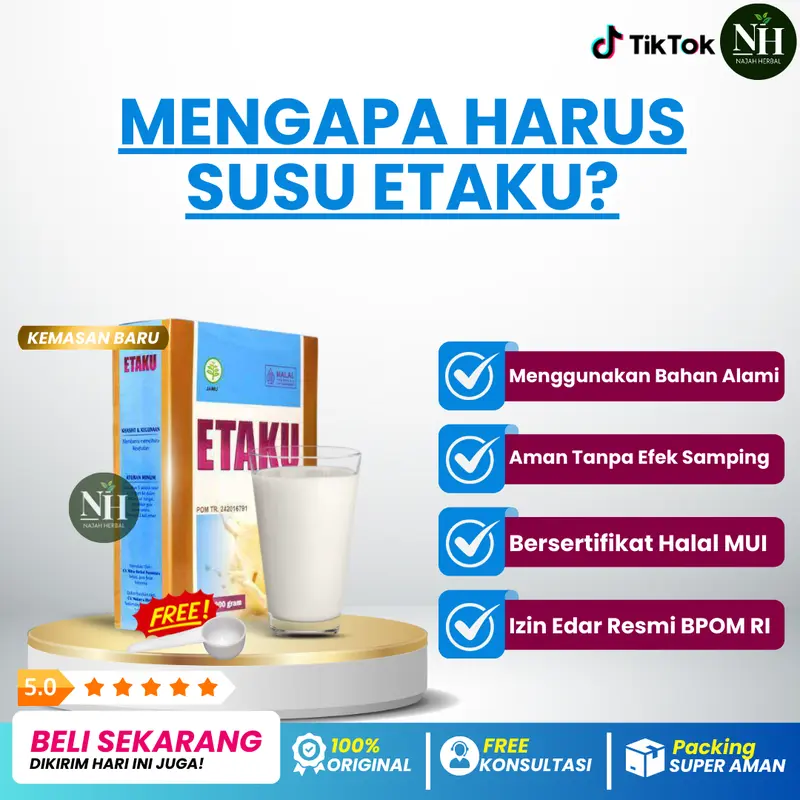 Etaku Bantu Atasi Patah Tulang, Pemulihan Tulang Patah, Tulang Retak, Pengeroposan Tulang, Pengapuran Tulang, Osteoporosis, Fraktur, Kesehatan Tulang, Dan Banyak Lagi, Sudah Terdaftar di BPOM dan HALAL MUI, 100% ORIGINAL, 100% Kambing Etawa Asli 1