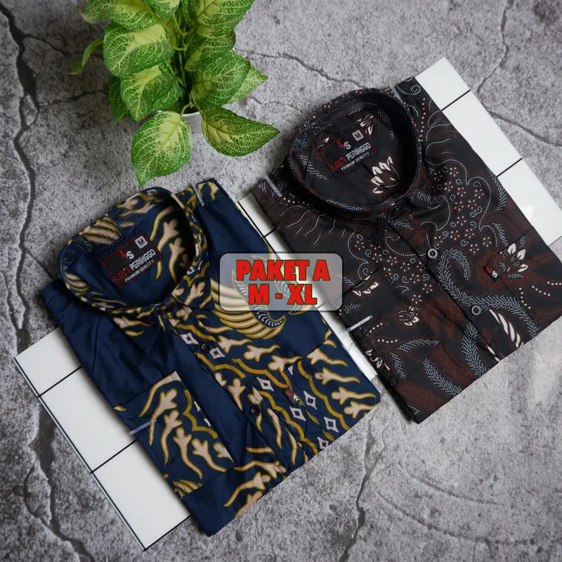 paket hemat (80ribuan) batik packing lengan panjang 1
