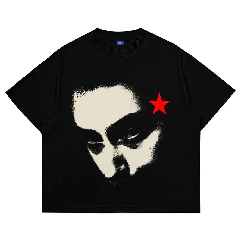 SimpliMoods Oversized Tshirt - De GOAT Atasan Cowok Hitam Keren Dewasa Katun Sablon 0
