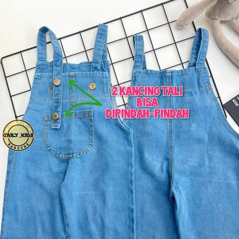 Overall Celana Panjang Anak 1-5 Tahun / Baju Kodok Anak Perempuan 3