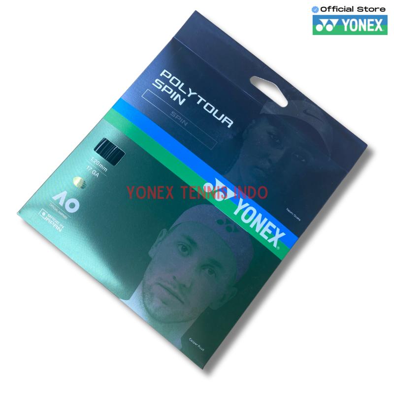 Yonex PTGS120 POLYTOUR SPIN 120 17 senar tenis - black 0
