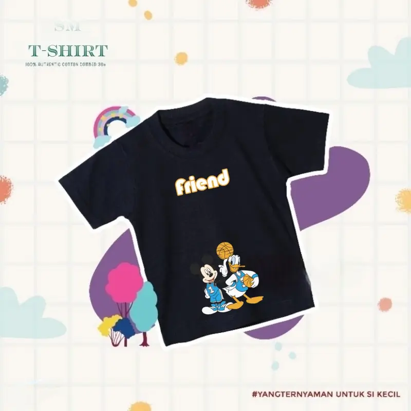 NEWSAMTREEMELY kaos anak disney atasan anak mickey atasan anak distro umur 1-10thn 1