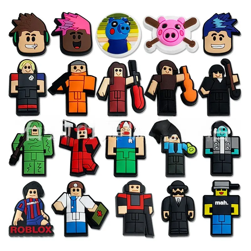 จี้รองเท้า Roblox Croc JIBZ, อุปกรณ์เสริม DIY, สำหรับผู้ใหญ่และเด็ก, ตกแต่งรองเท้าแตะ, #342