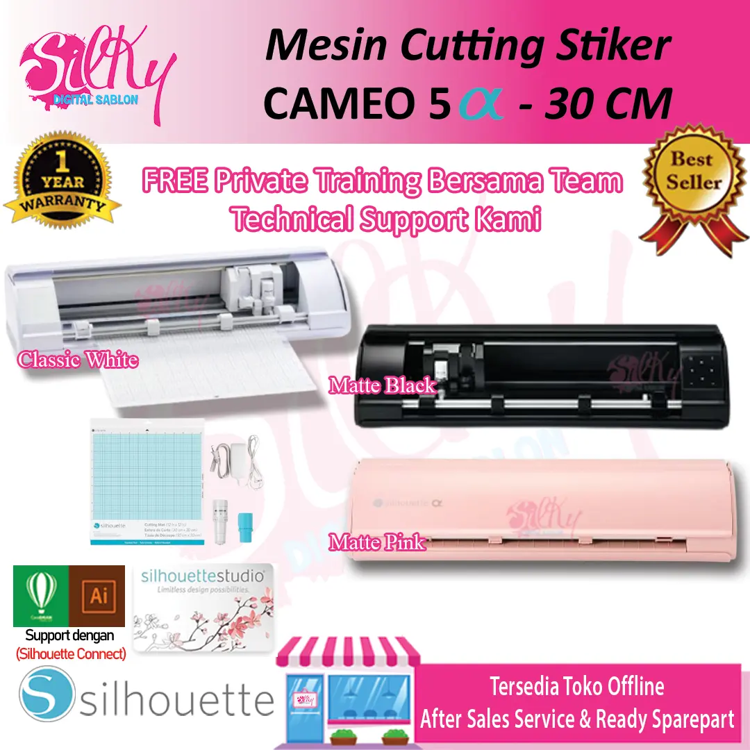 MESIN CUTTING SILHOUETTE CAMEO ALPHA / MESIN CUTTING AUTO CONTOUR CAMEO 5 ALPHA