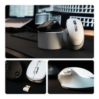 Gambar REXUS Flow QZ20 Ergonomic Silent Click Wireless - Office Mouse Wireless dari Techno Computer Bali Kota Denpasar 4 Tokopedia