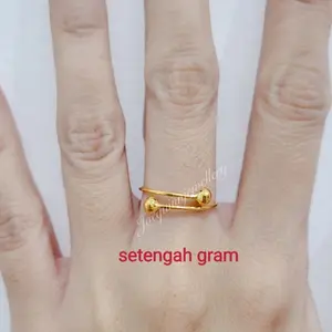Cincin Boba Polos Kadar Rendah