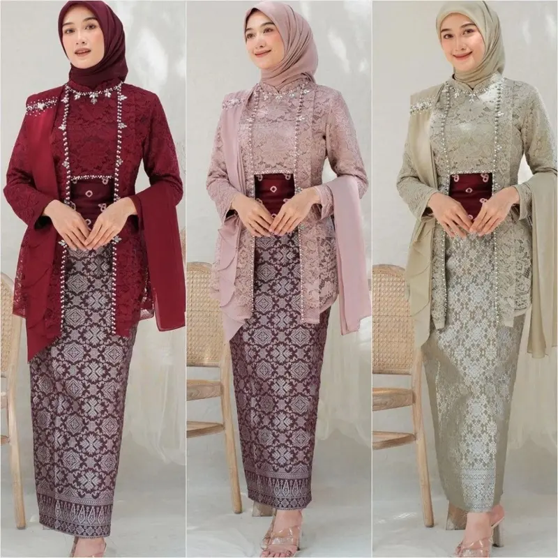 ADA JUMBO XXL Kebaya Laksmi Kutubaru | Free Selendang dan Obi Belt Batik | Kebaya Lamaran Modern, kebaya bridesmaid Kebaya Wisuda, COUPLEBATIK | WIDBATIK 0