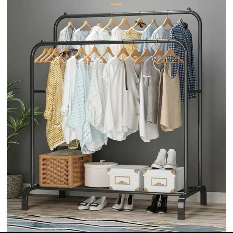 Kệ Treo Quần Áo Cao Cấp 2 Giàn Phơi 1 Tầng Để Đồ Thép Mạ Cacbon Chất Liệu Bền Đẹp Thiết Kế Thông Minh