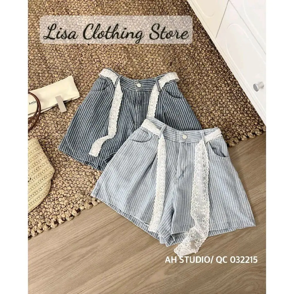 [Deal Mở Bán] QUẦN JEAN GIẤY VẢI MỚI MỎNG MỀM MÁT, HỌA TIẾT KẺ SỌC, TẶNG KÈM ĐAI REN TRẮNG (55)
