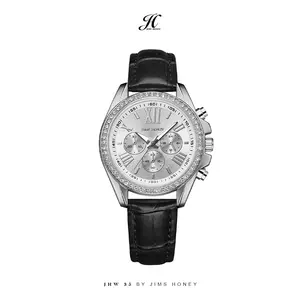 [LIVE EXCLUSIVE] JIMS HONEY JHW 35 Jam Tangan Wanita Free Exclusive Box Kaca Stainless Kulit Watches Anti Air