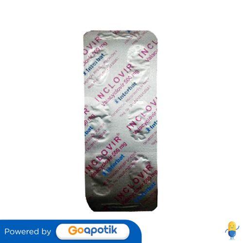 INCLOVIR 500 MG STRIP 6 KAPLET