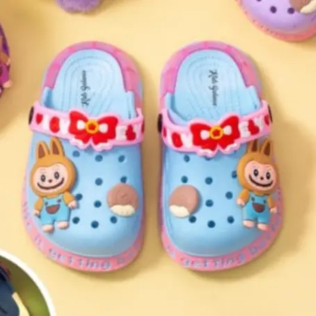 sandal baim lampu LID labubu anak anak viral 168-4XS (19-29) sandal baim anak anak karakter labubu menyala terbaru Fashion Sepatu 4