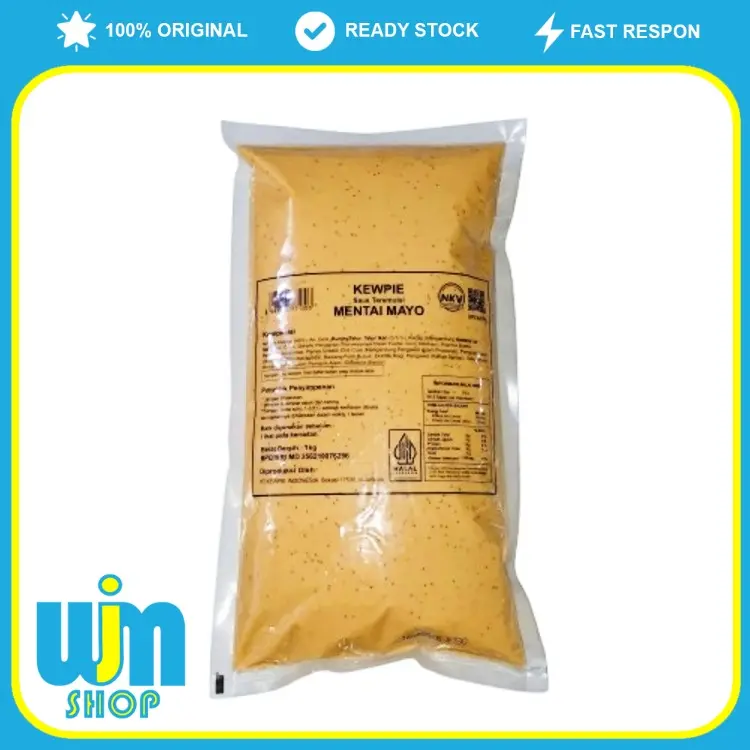 kewpie Mayonaise Mentai Mayo 1kg Sauce Salmon Mentai Instan HALAL 0