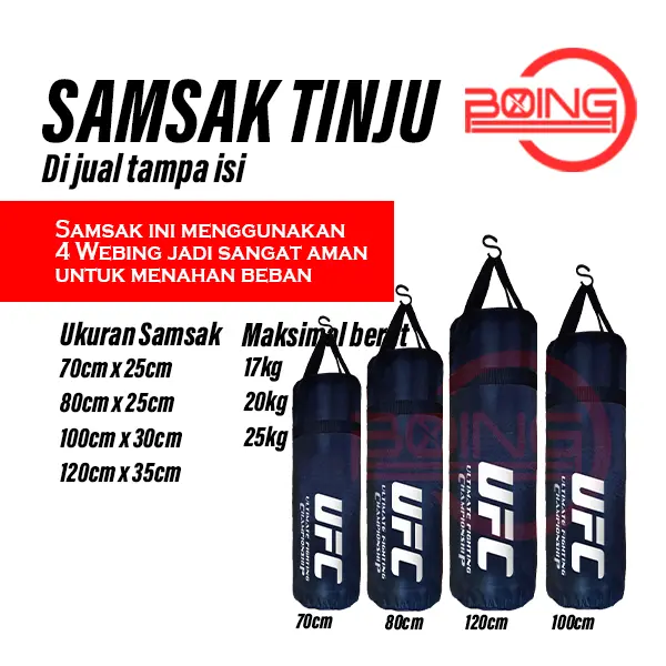 Samsak tinju muaythai Ukuran 120cm / sarung tinju beladiri Boxing Lokal 0