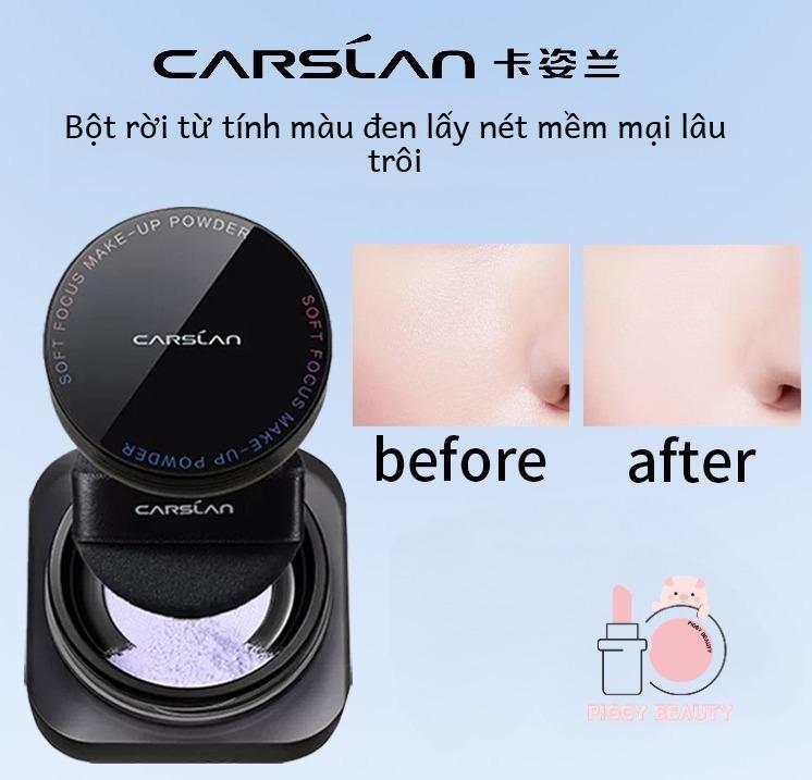 Phấn Phủ Dạng Lỏng Từ Tính Màu Đen, CARSLAN, Cố Định Trang Điểm, Lâu Trôi, Không Thấm Nước, Chống Mồ Hôi, Phấn Phủ Không Tẩy Trang, Lì, Lỗ Chân Lông Vô Hình
