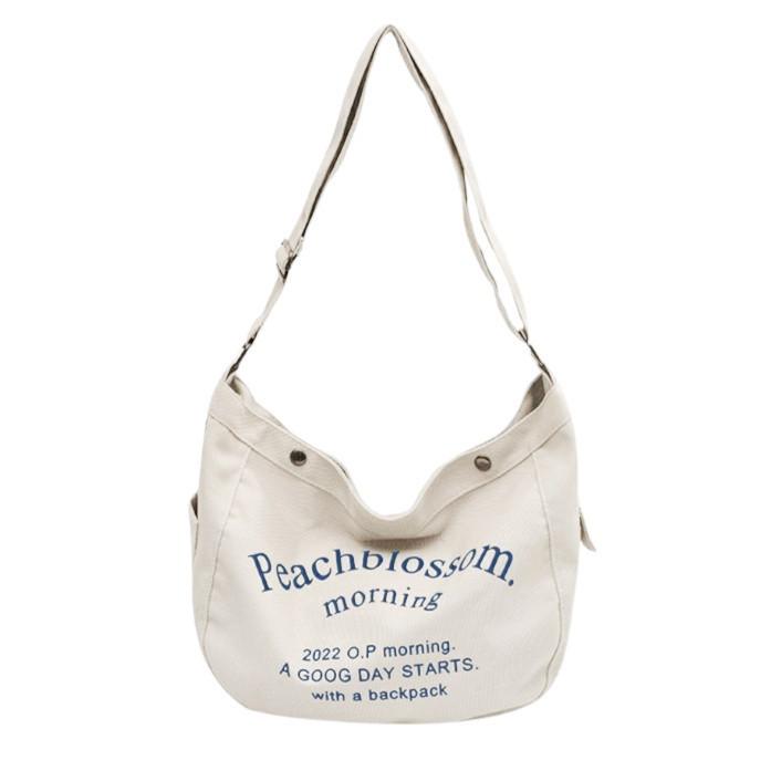 Tas Selempang Canvas Wanita Casual Trendy Slingbag Cewek Korea Lucu Blosom 1