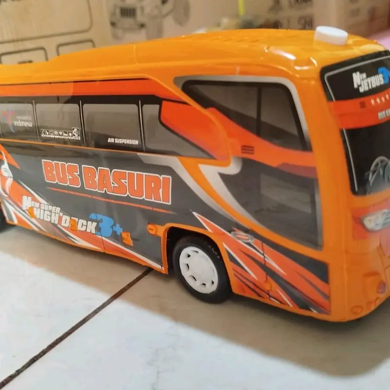 Mainan Bus BASURI Telolet ada Musik Dan Lampu Toys 4