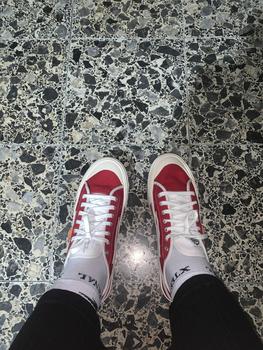 Product Review of (Spesial Kemerdekaan) Sepatu Pria Wanita028 XternalStepSure Mitterns Storm Merah Putih Low Canvas Kasual Casual Shoes Sneakers from q**a 1