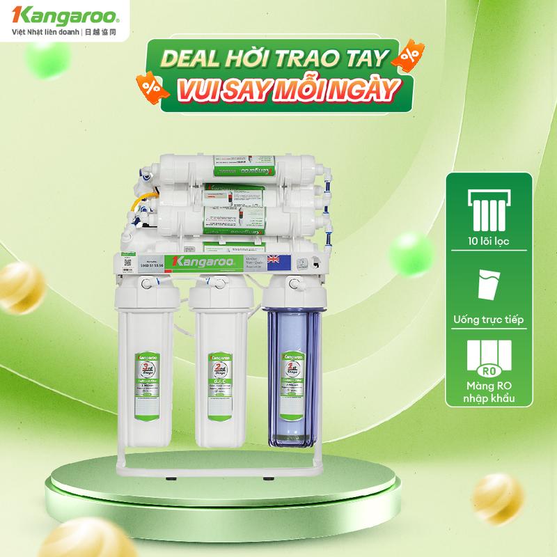 KGRP10 Máy lọc nước RO 10 lõi Kangaroo KGRP10- Máy để gầm bếp.