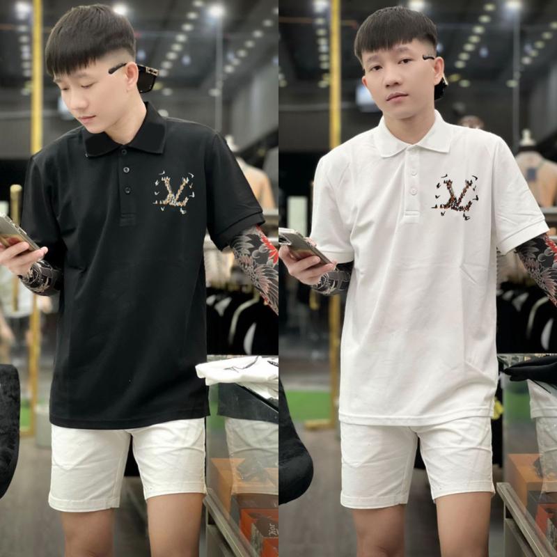 Áo Polo Nam Thêu Sắc Nét áo thun nam cổ bẻ mẫu thêu họa tiết thời trang trẻ trung hiện đại