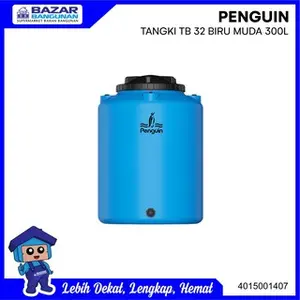 Penguin - Tangki Tandon Toren Air Water Tank Tb 32 Tb32 300 L Biru Muda