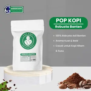 Pop Kopi - Kopi Robusta Banten Premium Asli Rasa Kuat Aroma Pekat Original Strong Taste Coffee Bean Espresso Roasted Beans