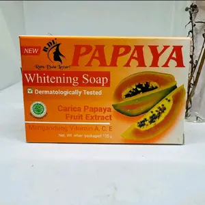 Ratu Duta Lestari Sabun Pepaya RDL Original Extract Carica Pepaya BPOM 135 gr Whitening Soap Dermatologically Tested