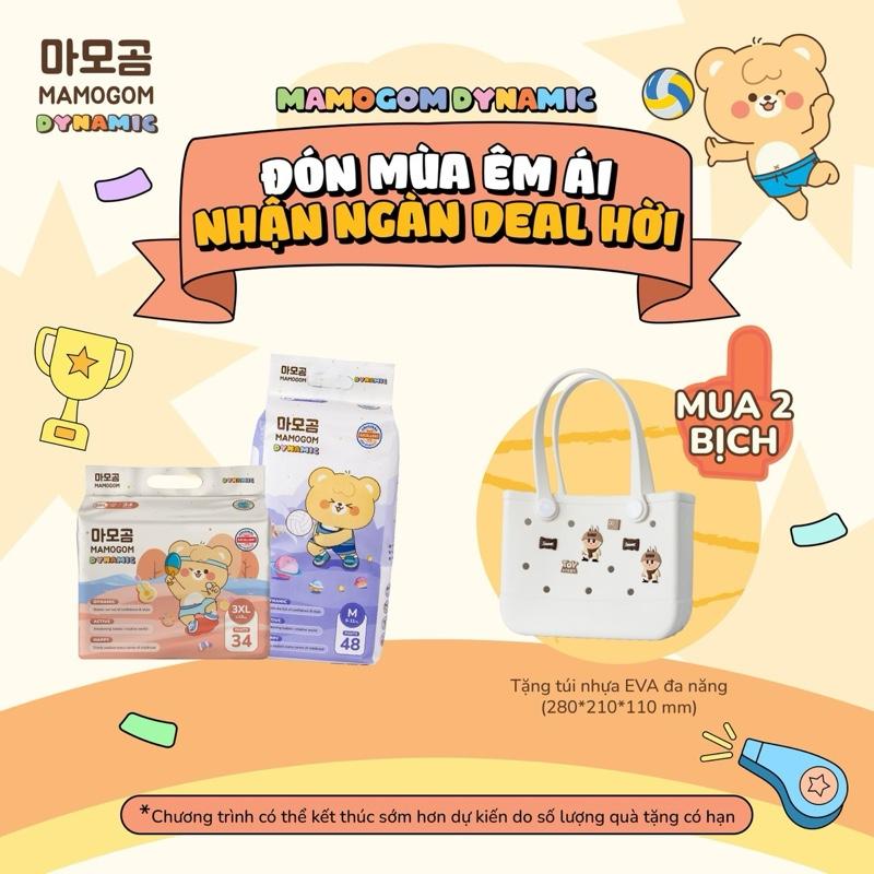 Quà tự chọn Combo 2 bịch bỉm Mamogom Dynamic phiên bản 2025 đủ size cho bé
