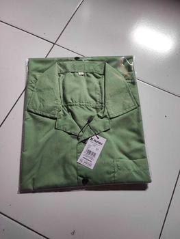 Product Review of Paket Kemeja 2Pcs Harga 60Rbuan KEMEJA HAWAI POLOS V-Neck baju atasan oversize katun pria Surfing Distro Cowok Dewasa Pendek Casual Keren from u**a 1
