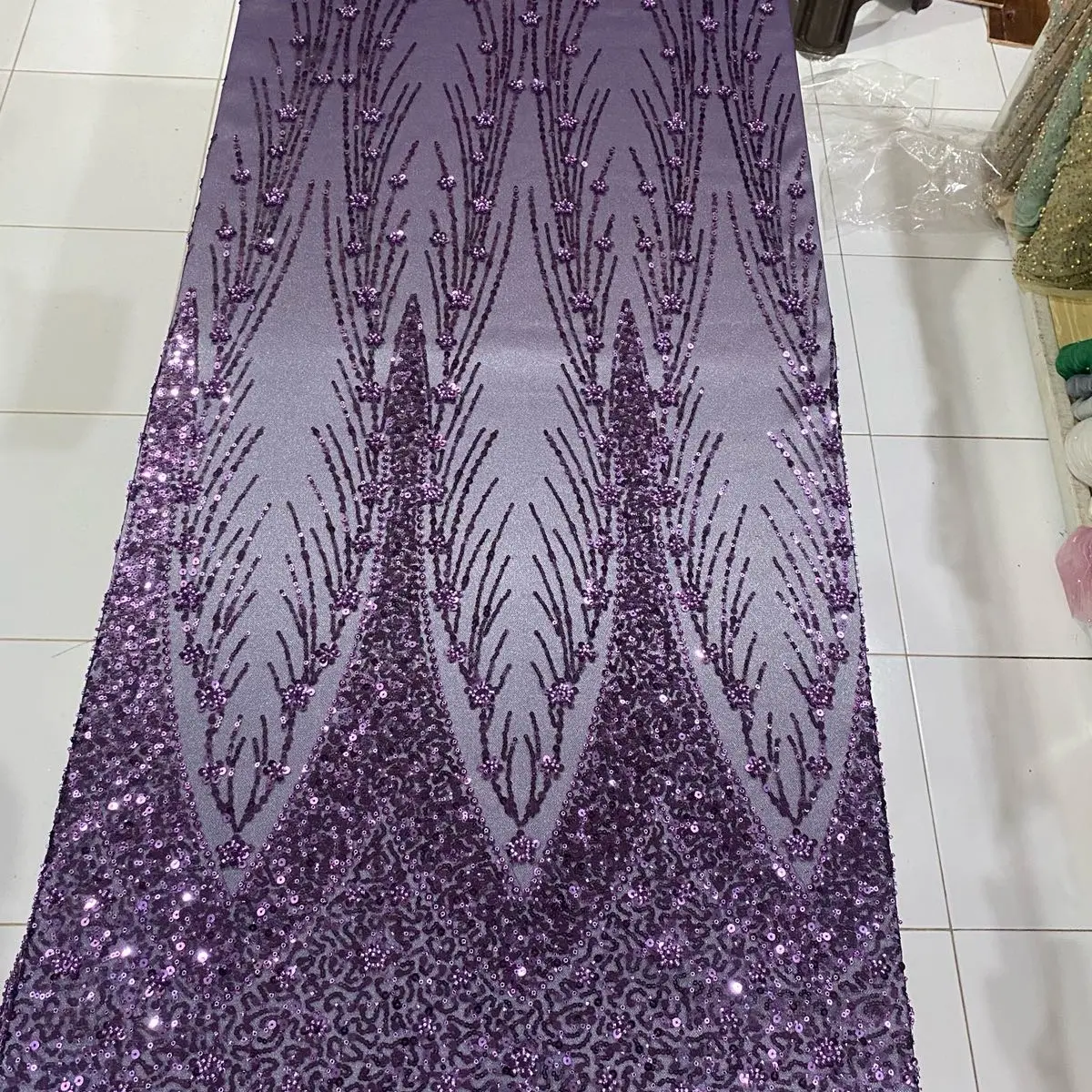 KAIN BAHAN TULE FULL PAYET