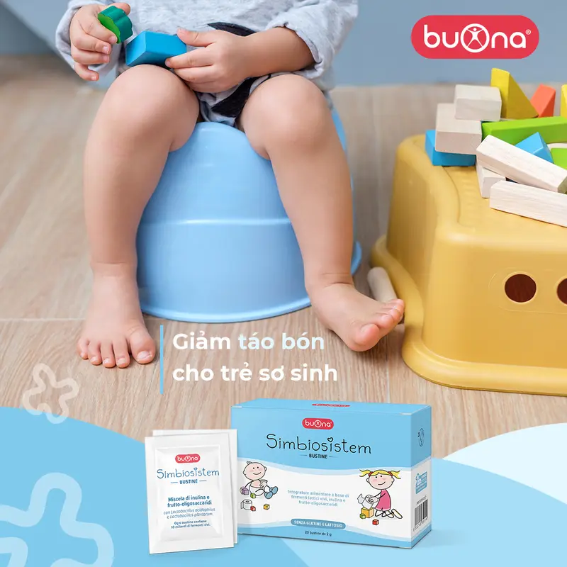 Buona Simbiosistem Bustine - Men Vi Sinh Kết Hợp Chất Xơ Hỗ Trợ Táo Bón Cho Trẻ Em 1