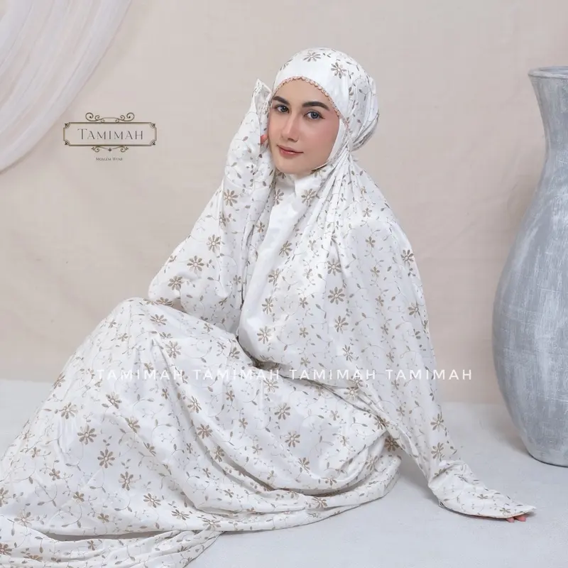 Mukena Dewasa Terusan Sutra Milo Prada Catalina 2
