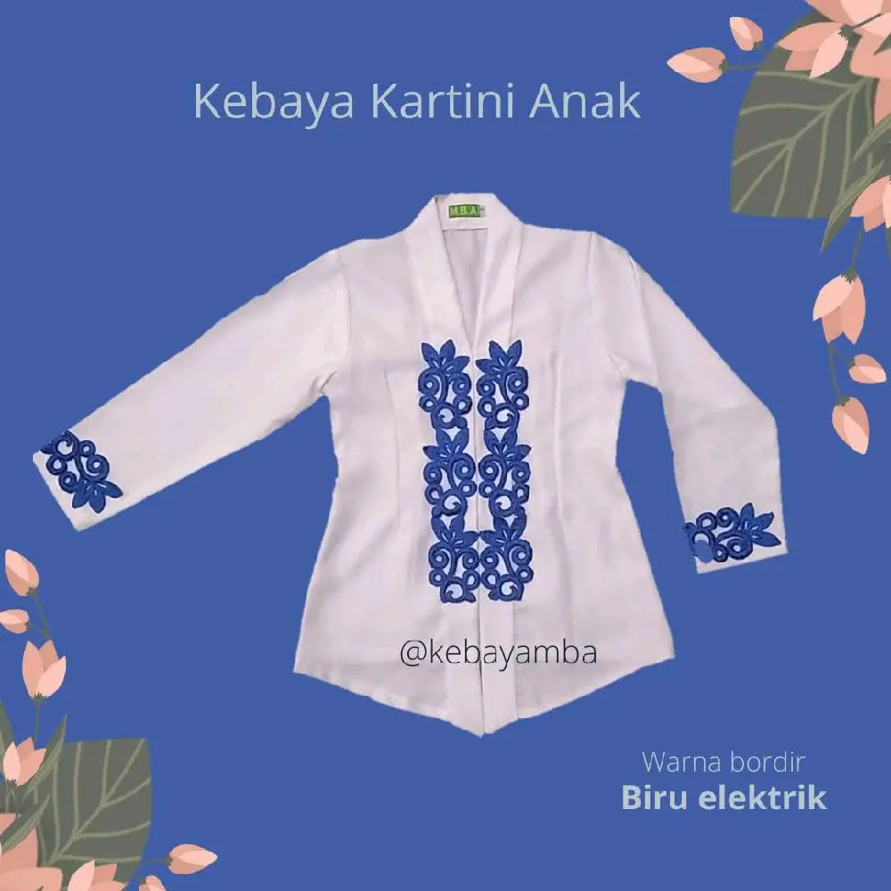 Kebaya Kartini Anak Bordir Mba