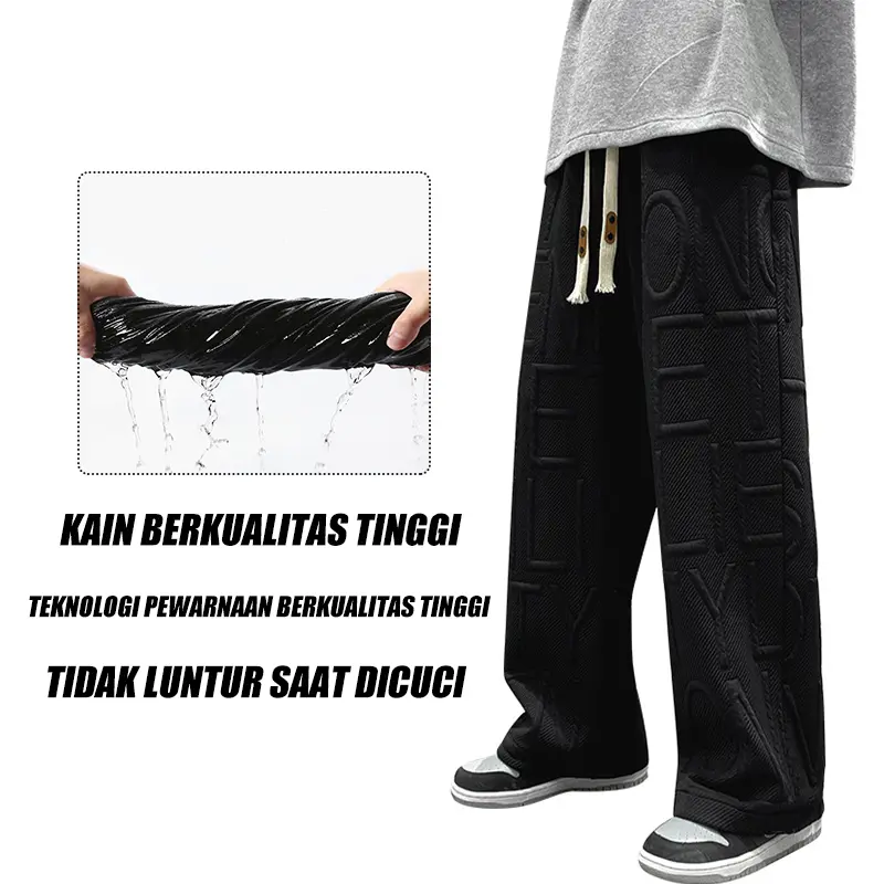 Celana Kain Pria Panjang/Celana Oversize Pria/Celana Panjang Chino/Celana panjang pria/chinos panjang pria/American style oversize Dipilih kain berkualitas tinggi celana pria 1