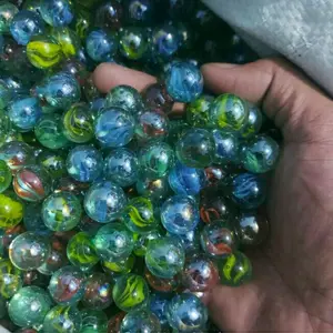 100 Pcs Mainan Anak Jadul Kelereng Gundu Mata Kucing Isi 100