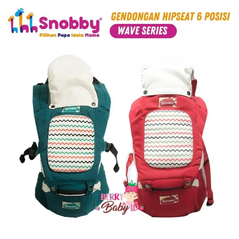 Snobby Gendongan Depan Bayi Hipseat Saku 6 Posisi 1-36 Bulan Berry Baby 8