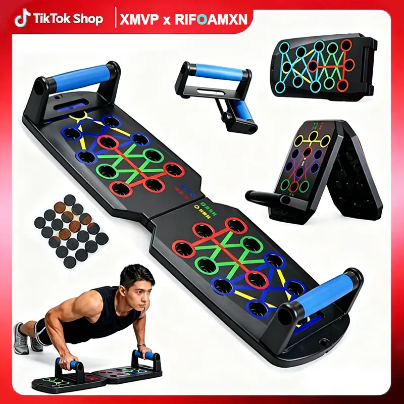 【COD】XMVP Papan Push-Up Multifungsi Portable Alat Latihan Otot Dada Efisien & Praktis untuk Semua Tingkatan & Postur Tubuh Cocok untuk Latihan Rumahan