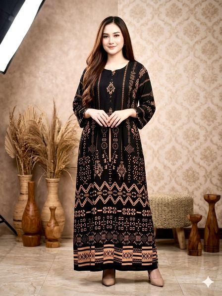 Daster Lengan ¾ Motif SULTAN Bahan Rayon Premium NO 1 Busui