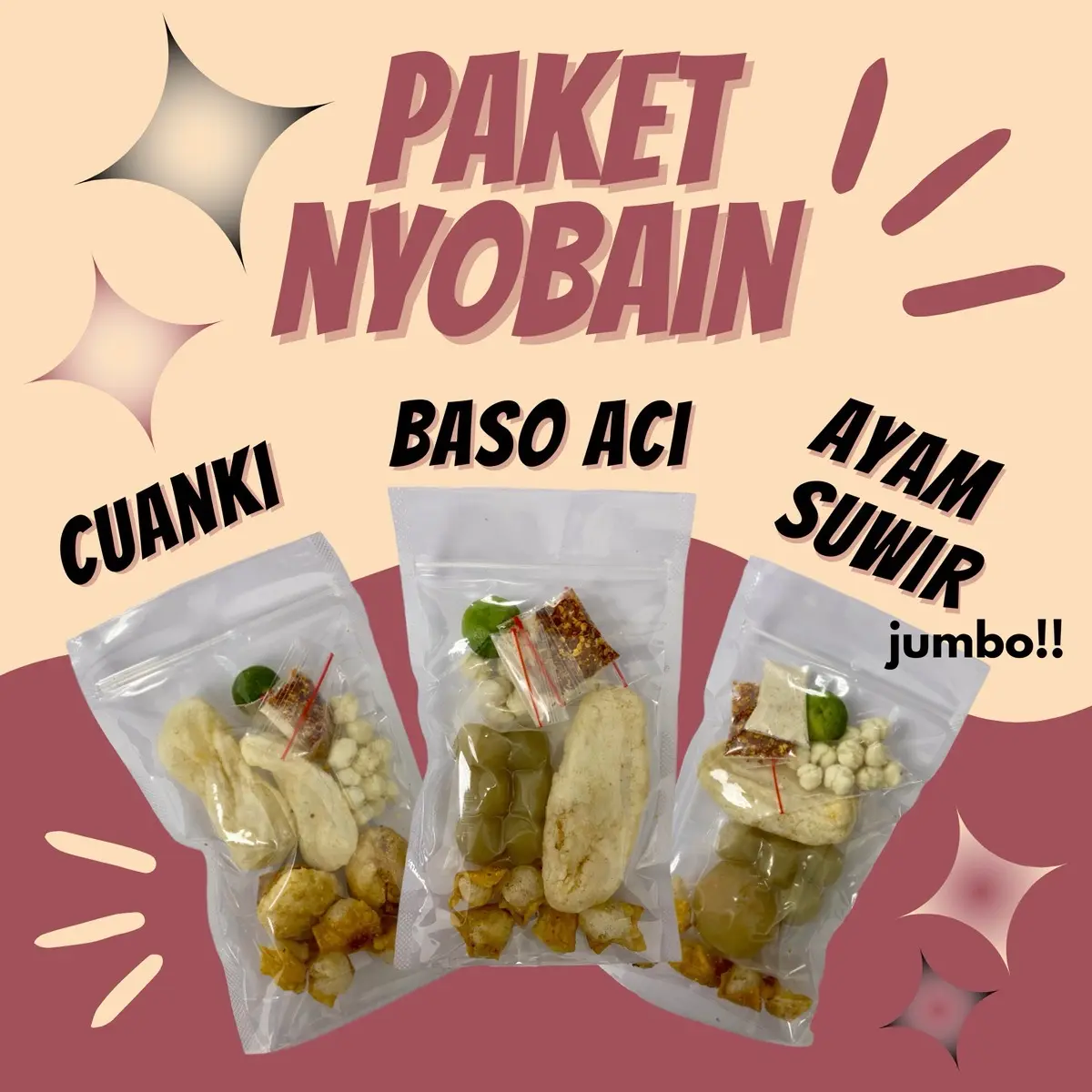 Paket Nyobain Mix 3 Bungkus