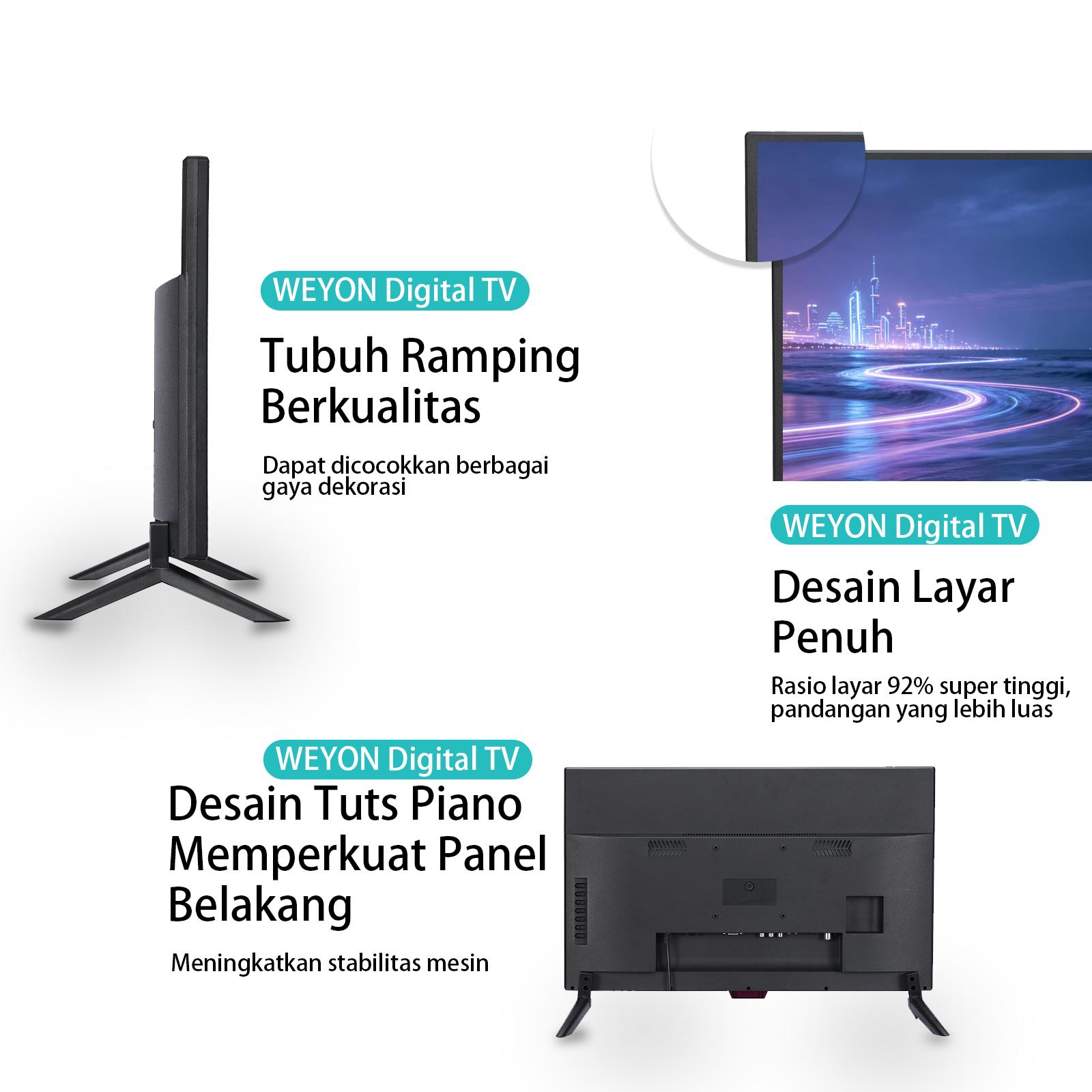 WEYON TV Digital LED 25 Inch FHD Televisi DVB-T2 Garansi Resmi 1 Tahun