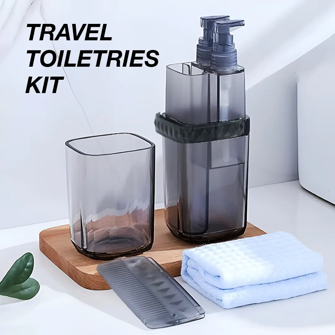 ONEUP Etravel Travel Toiletries Kit Tempat Sabun Sikat Gigi Handuk - YW46