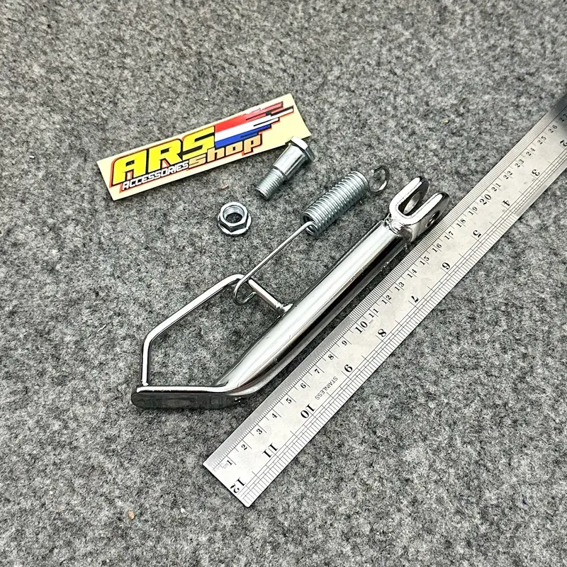 standar samping ceper down side chrome motor matic ukuran 18cm cocok untuk motor mio beat scoopy fino genio spacy kuat tahan karat berkualitas tinggi 0