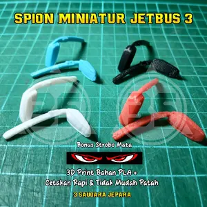 SPION MINIATUR JETBUS 3 Plastik 3D Print Halus