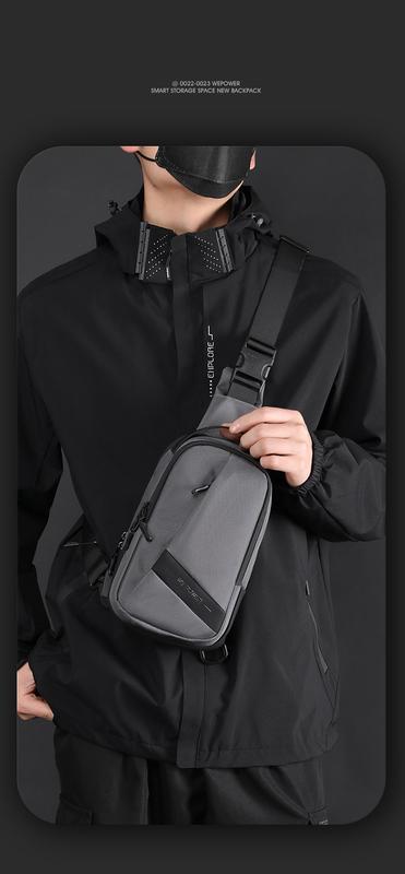 Product Introduction of Men's Casual Chest Bag Oxford Cloth Single Shoulder Crossbody Bag Youth Backpack Large Capacity Sports Bag handbags chest bag 가방 13
