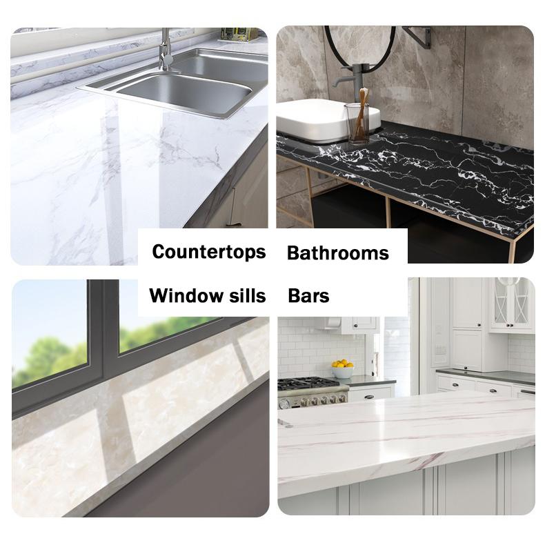 Product Introduction of RAIN PVC Marble Wallpaper For Kitchen Self-Adhesive Waterproof and Oil Proof Thickening Sticker 35